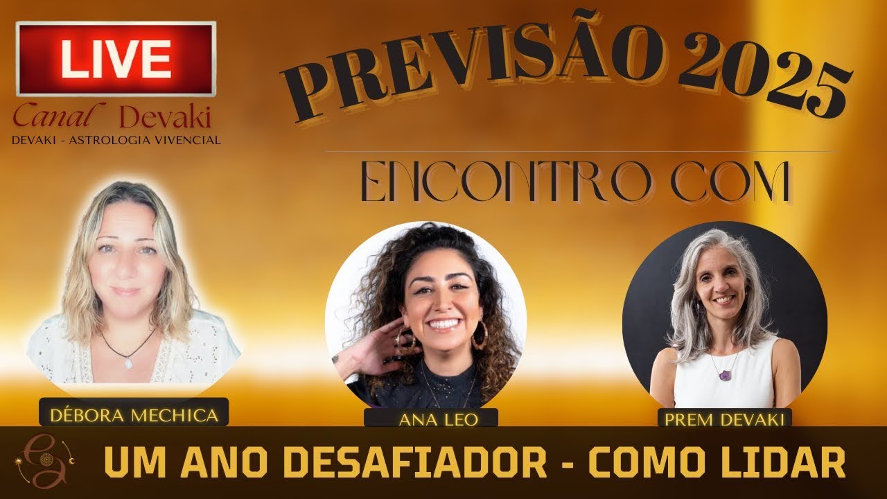 LIVE - UM ANO INTENSO | O que Podemos Esperar | Previsão 2025
