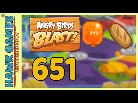 Angry Birds Blast Level 651 - 3 Stars Walkthrough, No Boosters