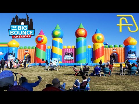 THE BIG BOUNCE AMERICA - World's Biggest Touring Inflatable Theme Park - Florida - Super Bowl 2020