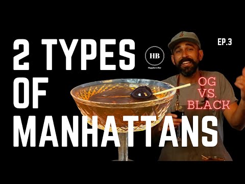 Crafting the Manhattan and Black Manhattan | Happiness Bar Cocktails