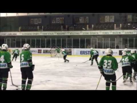 U-14 DP 5.2.2017 HK Olimpija - HK Slavija Junior 14:4, Ogrevanje pred tekmo