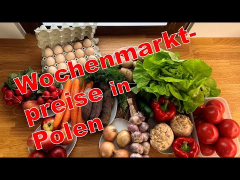 , title : 'Polen - Preise auf dem Wochenmarkt für Obst und Gemüse | Wie teuer war mein Einkauf | Preise 2022'
