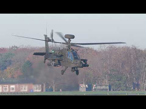 [4K] Gilze Rijen AFB morning spotting AH64/CH47/AS532