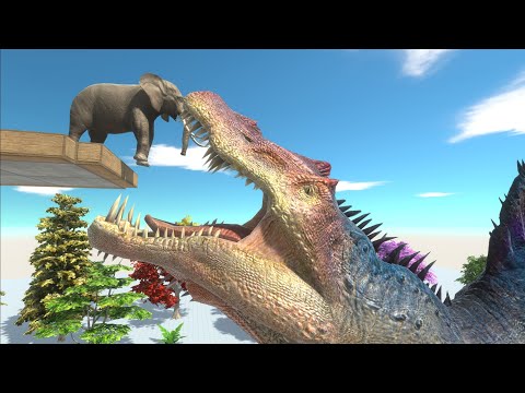 GIANT SPINOSAURUS FEEDING - Animal Revolt Battle Simulator
