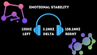 3.24 Hz Delta Binaural Beat + 135 Hz Frequency - Emotional Stability, Renewal & Deep Healing
