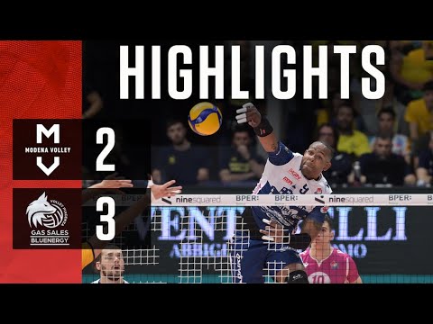 Gli Highlights di Valsa Group Modena-Gas Sales Bluenergy Piacenza 2-3