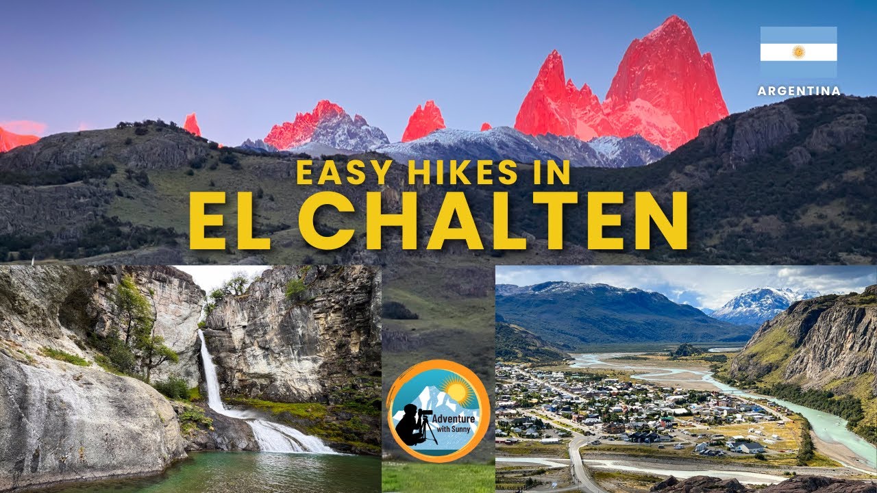 Easy Hikes in El Chalten | Condor Lookout (Fitz Roy view) & Chorillo del Salto | Patagonia Argentina