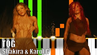 TQG - Shakira & Karol G - Piano Tutorial - KeySynth