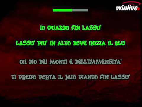 ORCHESTRA BAGUTTI   DIO DEI MONTI KARAOKE