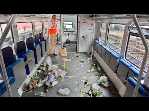 9-Euro-Ticket: Fallen Sie nicht auf dieses Chaos-Foto eines verwüsteten Zuges herein