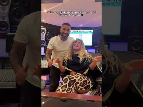 Antigoni & Ahmed Saad vibing in the studio to Zahra 😍 #greekmusic #arabicmusic #duet #egyptian