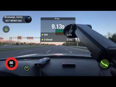 INFINITI Q50 3.0T STOCK RWD 1/4 MILE