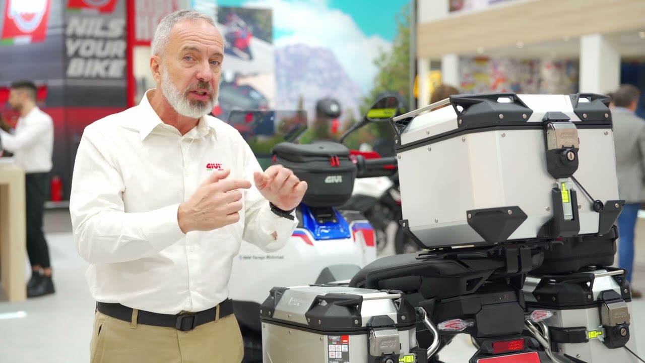 Givi OBKEV58AA Trekker Outback Evo Top Box - Anodised Aluminium 58 Litre Video