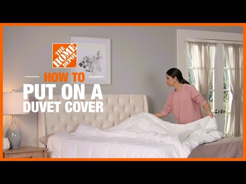 How to Put On a Duvet Cover | The Home Depot