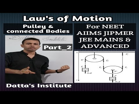 Pulley or connected bodies II laws of motion for NEET/JEE class 11 ...part_2