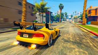 MI PRIMERA CARRERA CON EL COCHE CON VELOCIDAD INFINITA EN GTA 5 ONLINE