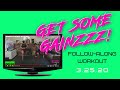 📺WOW - 03/25/2020 | Berzerk Bodyweight Blaster by BJ Gaddour | Follow-Along Home Workout