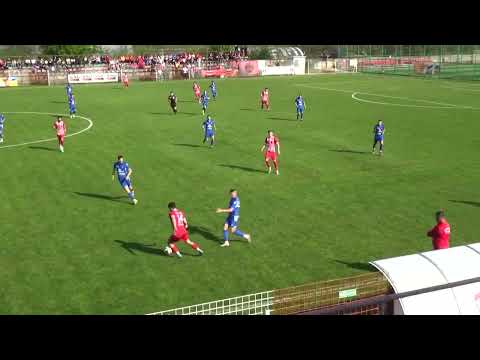 Liga3/ Playoff / Popesti Leordeni - Tunari 5-2/ Etapa 5- 30.04.2023. VLAD MOTROC nr.4(rosu/Popesti)