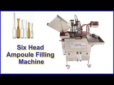 Six Head Ampoule Filling and Sealing Machine