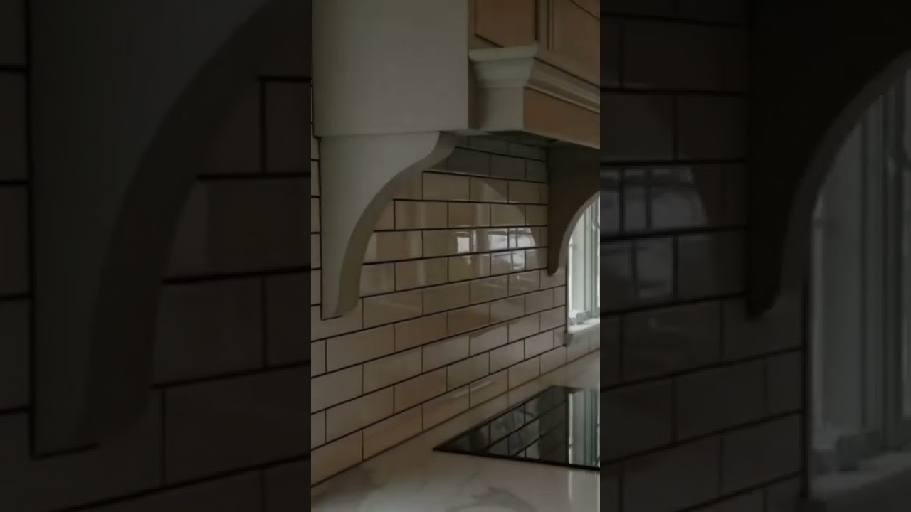 Watch video White subway tile, black Grout. #shorts #subwaytiles Now White subway tile, black Grout. #shorts #subwaytiles