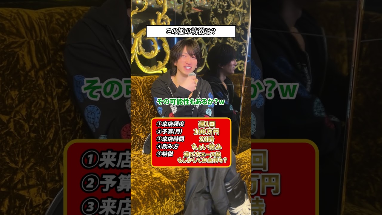 この姫の特徴は？#イケメン #名古屋ホスト #ホストクラブ #ホスト #女子大 #特徴 #姫