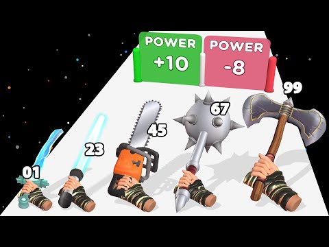 SWORD MELTER 3D - Level Up Sword Evolution Run (ASMR Gameplay) P.2