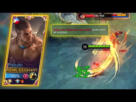 PAQUITO WTF LIFESTEAL AUTOWIN | TOP GLOBAL GAMEPLAY 1 VS 4 INSANE OUTPLAY | MLBB