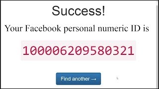 How to Find Facebook Profile/Page personal numeric ID number