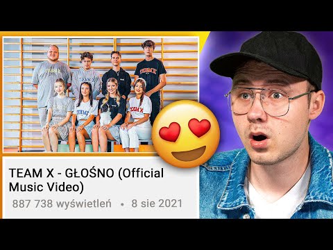 OCENIAM PIOSENKI POLSKICH YOUTUBERÓW - TEAM X - GŁOŚNO