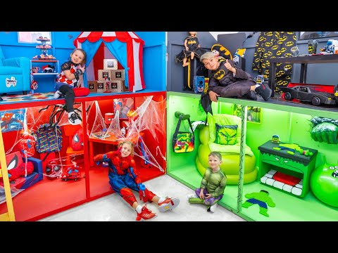 Vania Mania Kids Superheroes Four Colors Playhouse