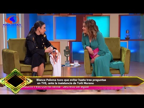 Blanca Paloma tuvo que evitar hasta tres preguntas  en TVE, ante la insistencia de Toñi Moreno