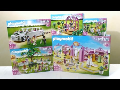 Playmobil unboxing : The wedding (2017) - 9226, 9227, 9228, 9229, 9230