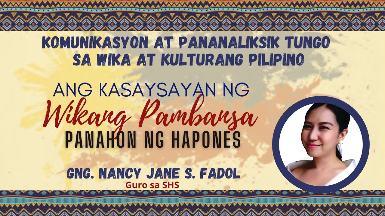 Putar video 15 MINUTONG PAKITANG-TURO (KASAYSAYAN NG WIKANG PAMBANSA SA PANAHON NG HAPON sekarang 15 MINUTONG PAKITANG-TURO (KASAYSAYAN NG WIKANG PAMBANSA SA PANAHON NG HAPON