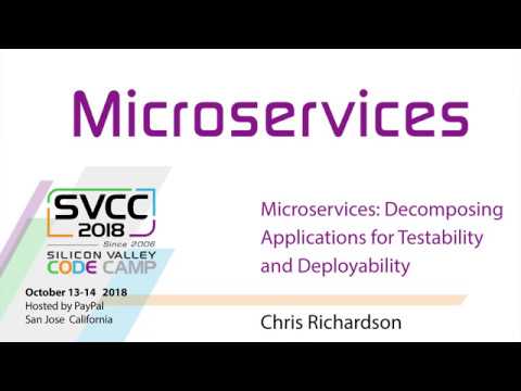 Microservices: Decomposing Applications for Testability and Deployability at SV Code Camp 2018