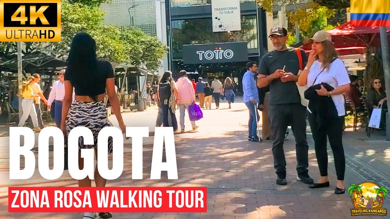 Immersive street-level walking tour through Bogota City, Colombia, showcasing authentic urban landscapes, local architecture, and the vibrant atmosphere of the city's neighborhoods