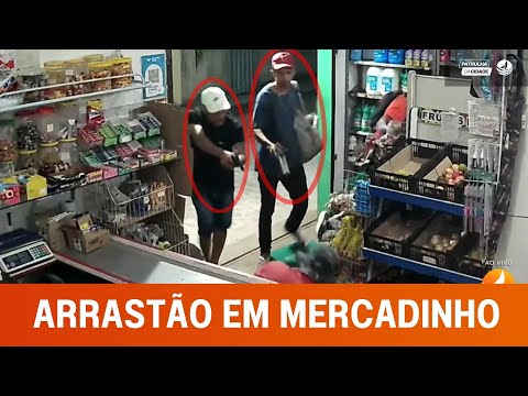 De cara limpa: ASS4LTANT3S roubam mercadinho e veículos do proprietário