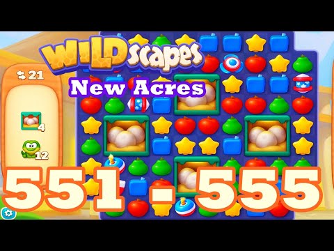 Wildscapes: New Acres Level 551 - 555 HD | 3 match | android | 552 | 553 | 554 | IOS【GameGo Game】