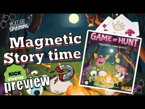 Check Out this Magnetic Story Book Game!! | Game of Hunt Kickstarter Preview