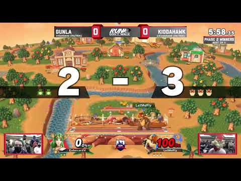 Gunla (Palutena, Ridley) vs Kiodahawk (Bowser) - Run Don't Walk