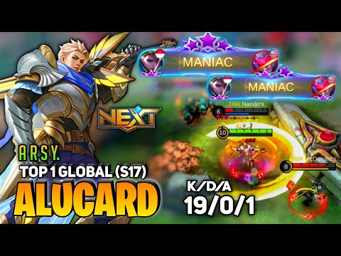 2x MANIAC! 19 Kill no death [ Former Top 1 Global Alucard ] By A r z y. - Mobile Legends