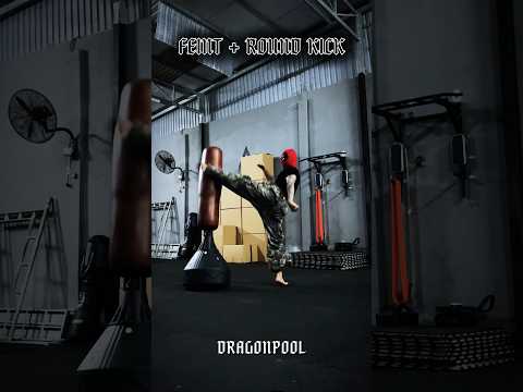 Feint + Round kick #tutorial #ytshorts #youtubeshorts #shorts #shortsvideo #shortvideo #usa #india