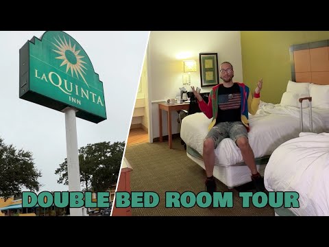 La Quinta Inn by Wyndham Orlando Airport West | 2 Double Beds Room Tour (322)