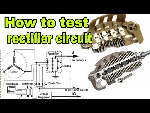 How to check rectifier circuit using test light / what is rectifier of an alternator @Regulator #1M