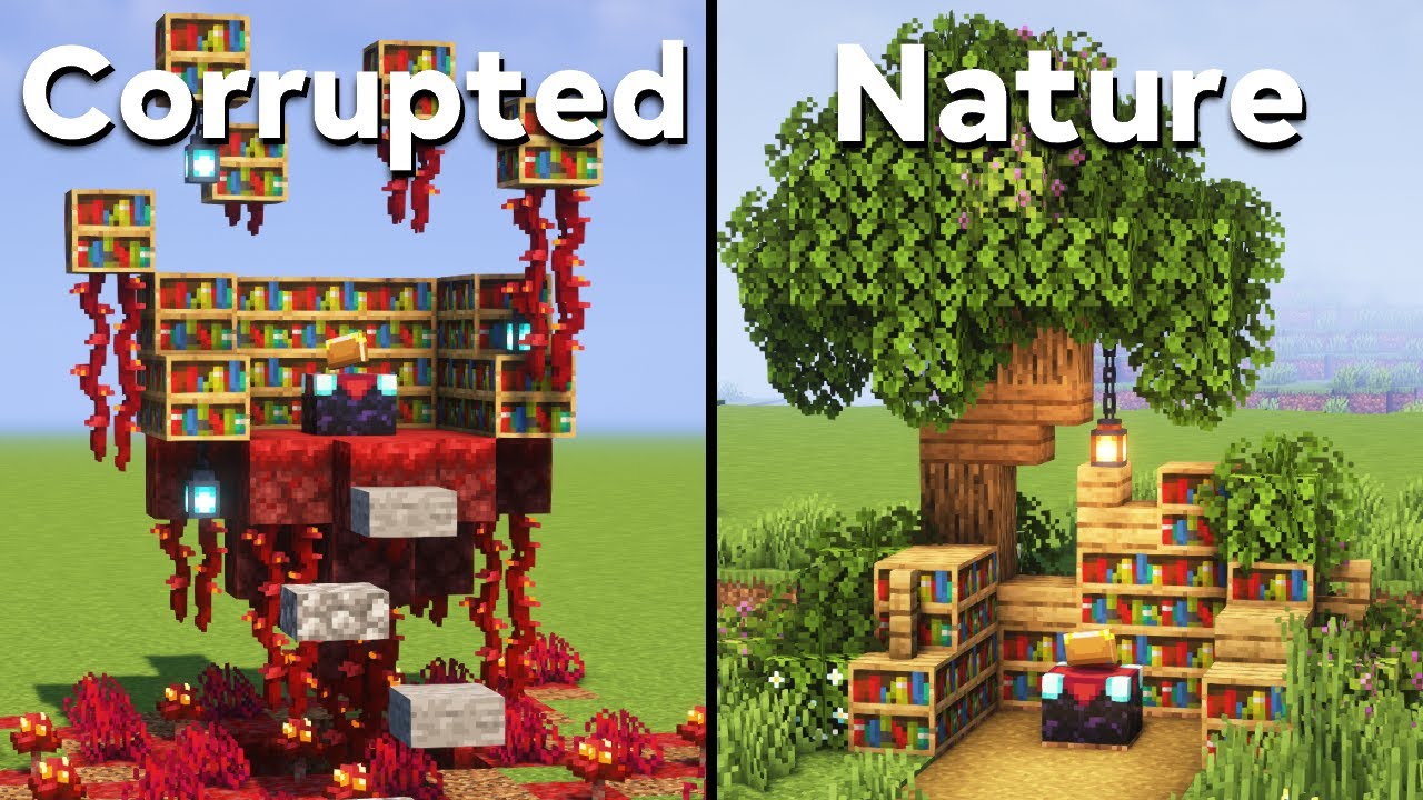 Minecraft: 5+ Enchantment Room Builds & Hacks! - YouTube