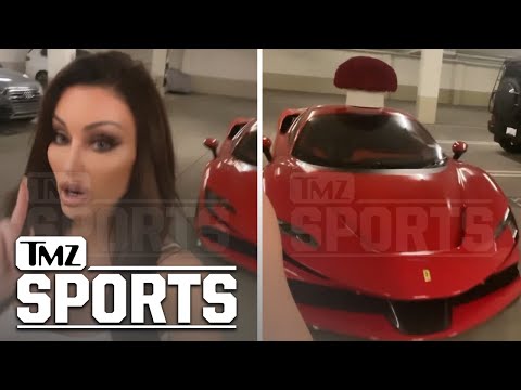 Oscar De La Hoya Gifted His Girlfriend Holly Sonders A Red Ferrari For Valentine's Day