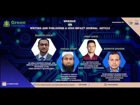 Webinar on "Writing and Publishing a High Impact Journal Article" | EEE Green
