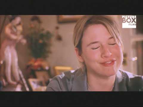 Bridget Jones’s Diary (2001) official trailer frame: Bridget in London, scarf flying
