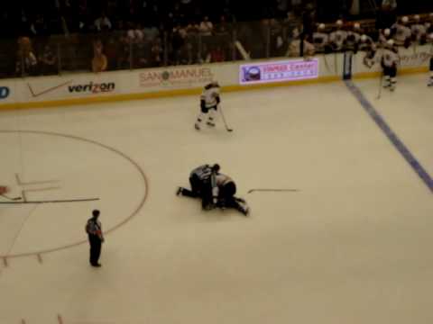 la kings vs boston bruins fight 1/16/10