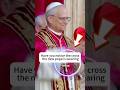 Have you notice the cross the new pope is wearing #thomasaquinas #blessedsacrament