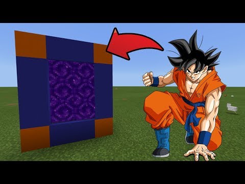 How To Make a Portal to the GOKU Dimension in MCPE (Minecraft PE)